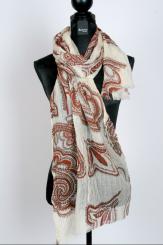 Schal aus gekochter Wolle 