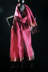 Schal, BW mit Seide 