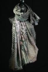 Schal aus gekochter Wolle 