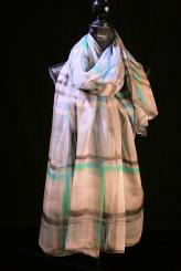 Seidenschal aus Georgette-Seide mit Ponge-Seide 