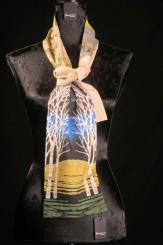 Schal Seide/Vis 25/75 Zweilagig 