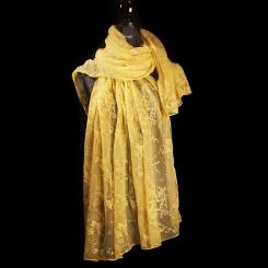 Seidenschal aus Georgette-Seide mit Chifron-Seide 