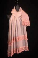 Seidenschal aus Georgette-Seide mit Chiffon-Seide 