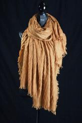 Schal aus Baumwolle mit Viskose, gerafft 