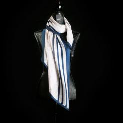 Seidenschal, gerafft, 