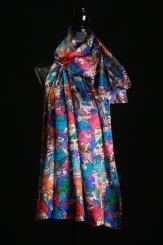 Seidenschal aus Ponge-Seide bunt 