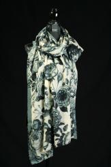 Schal aus gekochter Wolle 