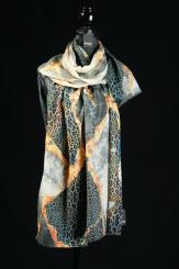 Schal Wolle mit Seide 