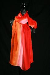 Seidenschal aus Ponge-Seide mit Georgette 