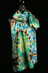 Seidenschal aus Pongeseide 