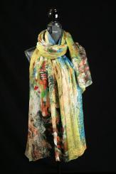 Seidenschal aus Georgette-Seide 