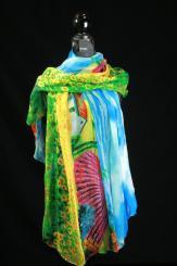 Seidenschal aus Georgette-Seide 