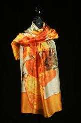 Schal Viskose mit Seide 