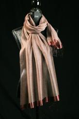 Schal aus Baumwolle mit Seide 