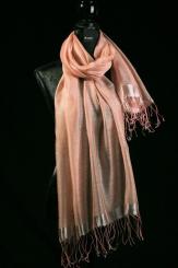 Schal aus Baumwolle mit Seide 