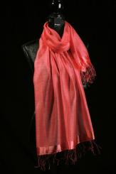 Schal aus Baumwolle mit Seide 