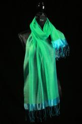 Schal aus Baumwolle mit Seide 