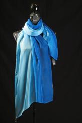 Seidenschal aus Ponge-Seide mit Georgette 