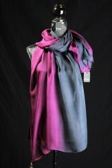 Seidenschal aus Ponge-Seide mit Georgette 