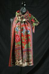 Schal aus gekochter Wolle 