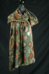 Schal aus gekochter Wolle 