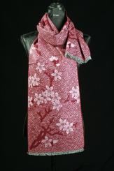 Schal aus Seiden-Fleece 