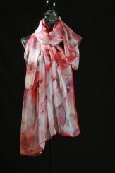 Seidenschal aus Ponge mit Georgette Seide 