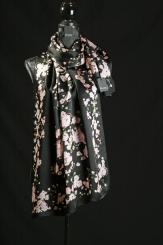 Seidenschal aus Satin Mit Georgette 