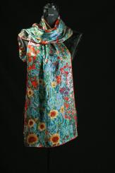 Seidenschal aus Satin Seide 