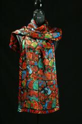 Seidenschal aus Satin Seide 