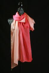 Seide Lanschal aus Pongeseide mit Georgette 