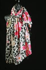 Schal aus Baumwolle mit Viskose 