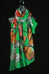 Schal mit Schmetterlingen 