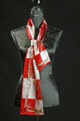 Seide Langschal Satin  Zweilagig 