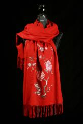 Schal aus Viskose mit Mohair 