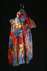 Seidenschal aus Pongeseide 