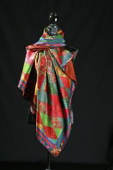 Seidentuch aus Kimonoseide 