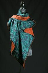 Seidentuch aus Kimonoseide 