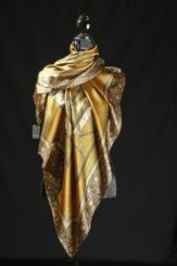 Seidentuch Satin, handgerollt 