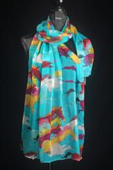 Seidenschal aus Georgette Seide 