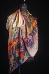 Seidentuch aus Satinseide 