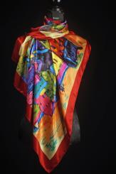 Seidentuch aus Satinseide 