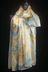 Seidenschal  aus Ponge-Seide mit Georgette 