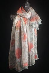 Seidenschal aus Ponge-Seide mit Georgette 