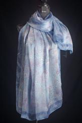 Seidenschal aus Ponge-Seide mit Georgette 