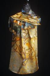 Seidenschal aus Satinseide 