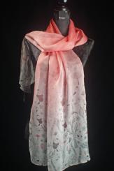 Seidenschal aus Ponge- mit Georgette-Seide 