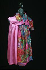 Kombinierter Seidenschal 