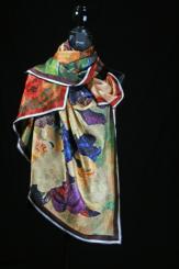 Seidentuch aus Kimonoseide 