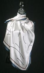 Seidentuch aus Satinseide 